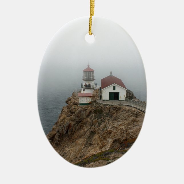 Point Reyes - Light House Ceramic Tree Decoration (Front)