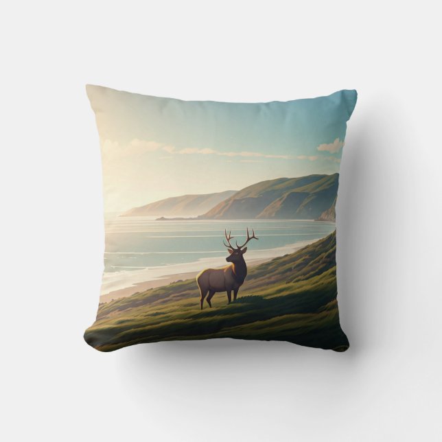 Point Reyes National Seashore Elk Cushion (Front)