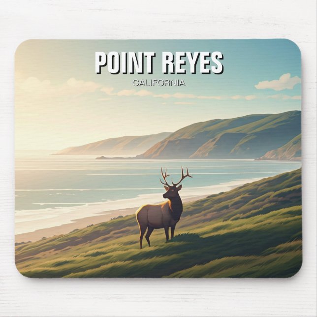 Point Reyes National Seashore Elk Mouse Pad (Front)