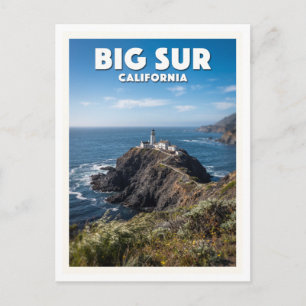 Point Sur Lighthouse Big Sur California Travel Postcard