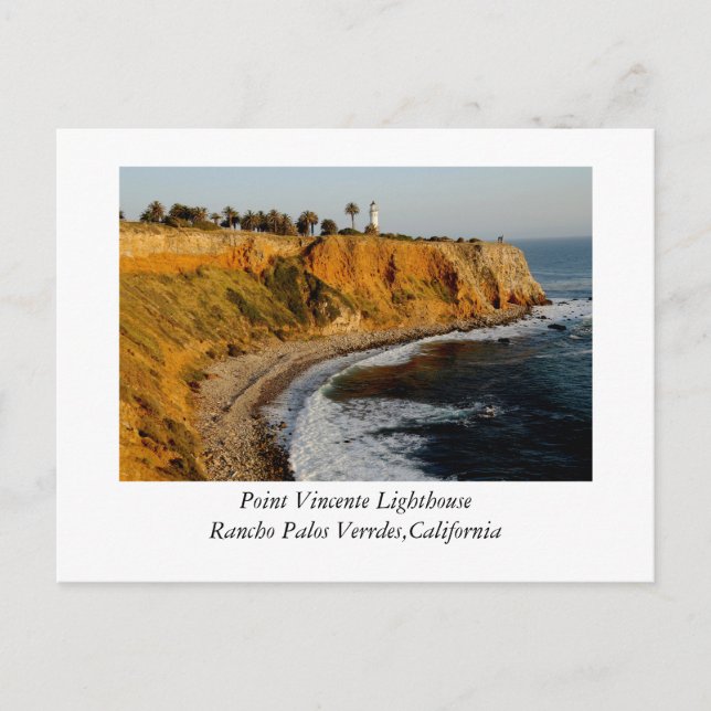 Point Vincente Lighthouse Postcard (Front)