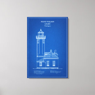 Point Wilson Lighthouse - Washington – AD Canvas Print