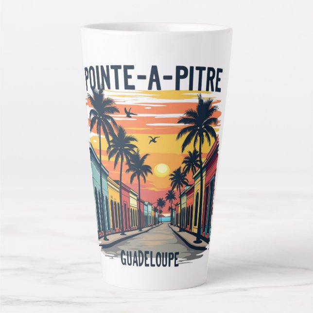 Pointe-à-Pitre Guadeloupe Latte Mug (Front)