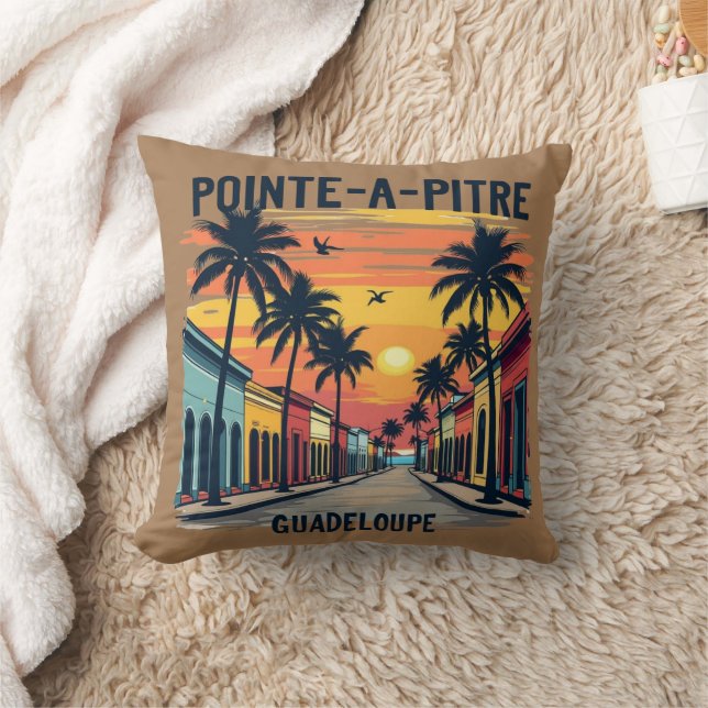 Pointe-à-Pitre Sunset Pillow | Pillow (Blanket)