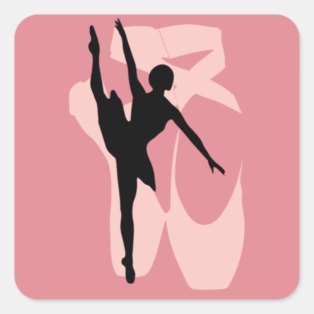 Pointe Ballet Square Sticker (Front)