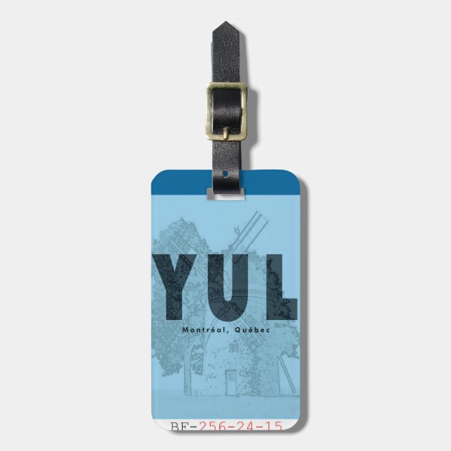 Pointe-Claire Luggage Tag (Front Vertical)