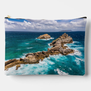 Pointe des Chateaux, Grande-Terre, Guadeloupe #2 Accessory Pouch