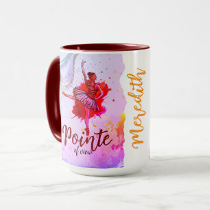 Pointe of View Custom Ballet Dancer Name Mug