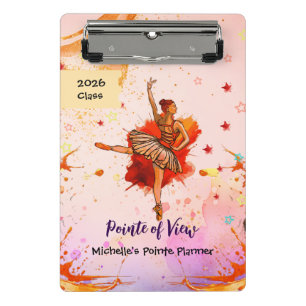 Pointe of View – Custom Ballet Mini Clipboard