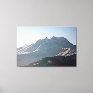 Pointe Percee Morzin France Holiday Card Canvas Print