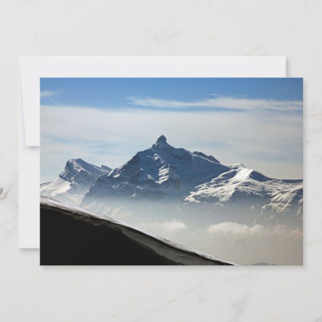 Pointe Percee Morzine France Holiday Card (Front)
