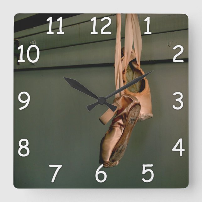 Pointe Shoe Wall Clock (Front)