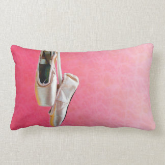 Pointe Shoes in Pink — Throw Pillow