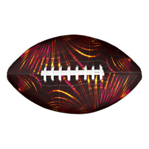 Pointed brownish curves from pink to fire colour football
