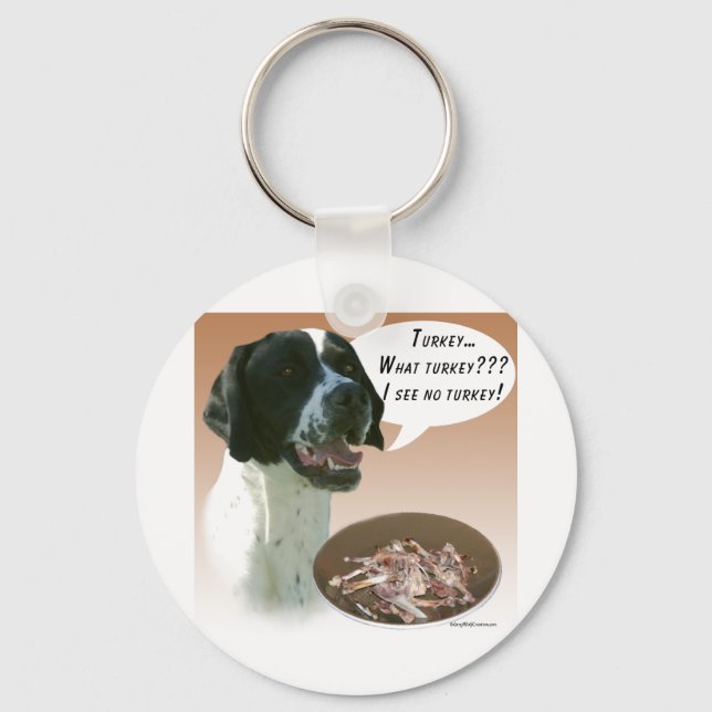 Pointer (black) Turkey Key Ring (Front)