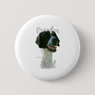 Pointer (blk) Dad 2 6 Cm Round Badge