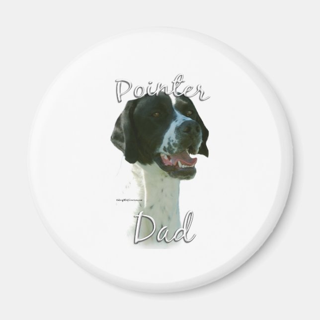 Pointer (blk) Dad 2 Magnet (Front)