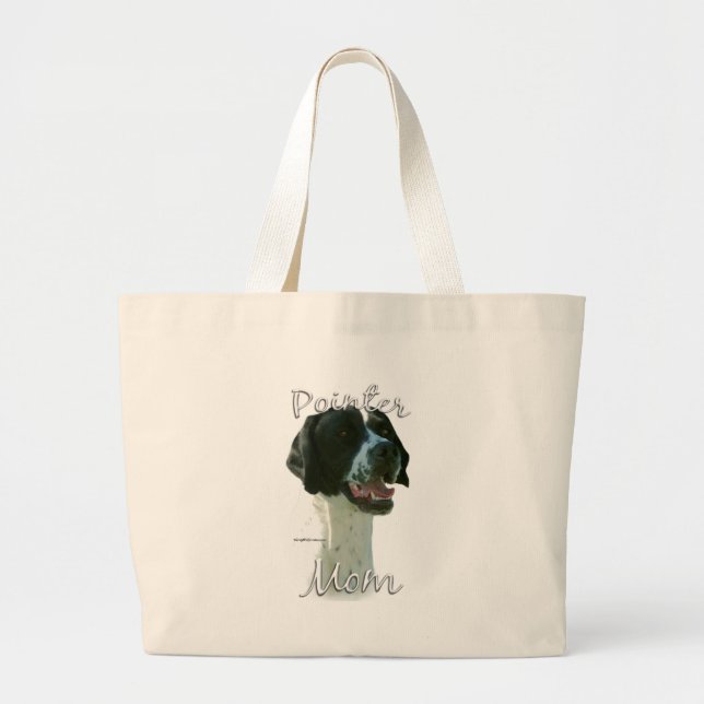 Pointer (blk) Mum 2 Large Tote Bag (Front)
