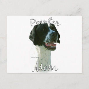 Pointer (blk) Mum 2 Postcard