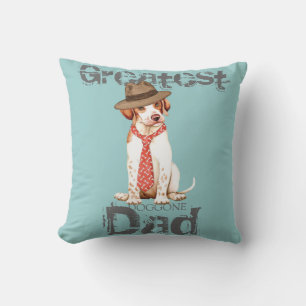 Pointer Dad Throw Pillow