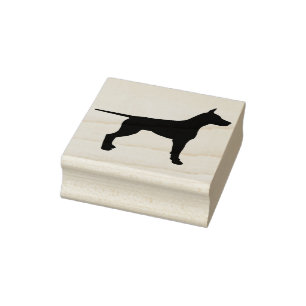pointer dog art stamp