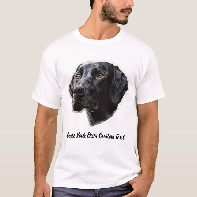 Pointer Dog Create Your Own Custom Text  T-Shirt (Front)