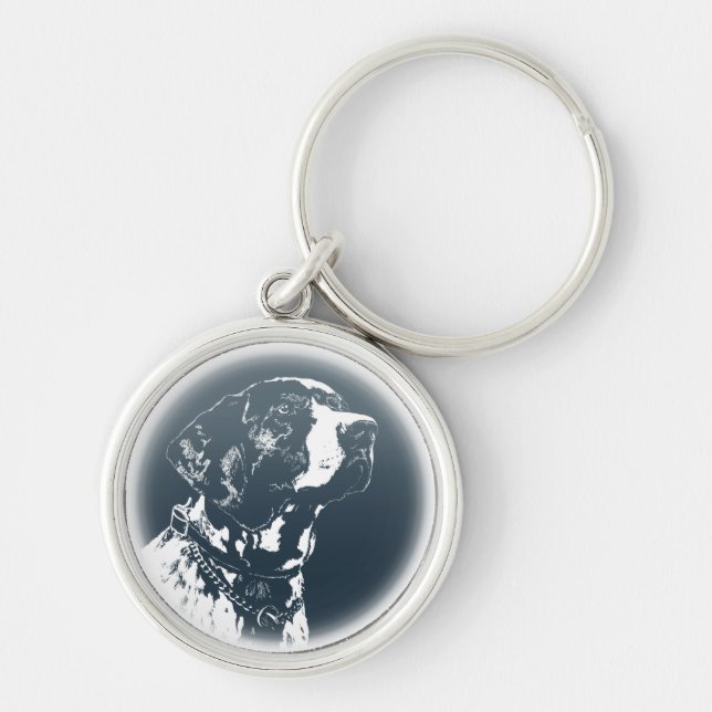 Pointer Dog Key Chains Stylish Dog Lover Keychains (Front)