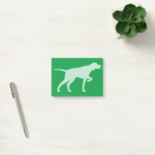 Pointer Dog Silhouette Pointing Post-it Notes