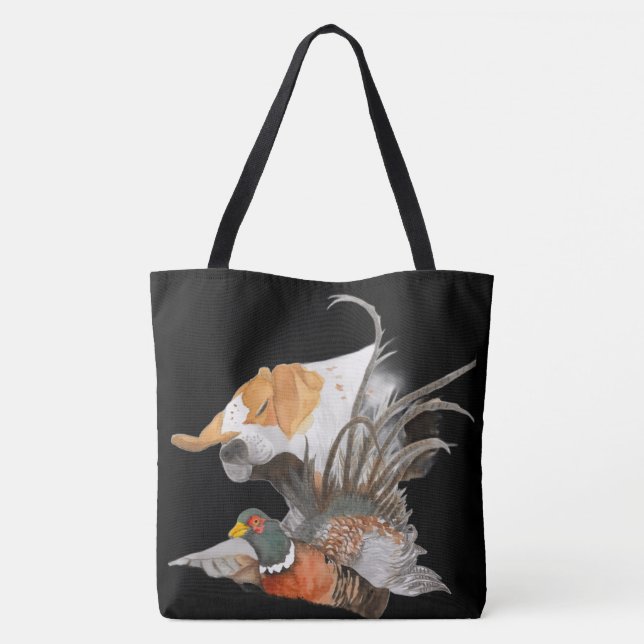 Pointer e fagiano tote bag (Back)