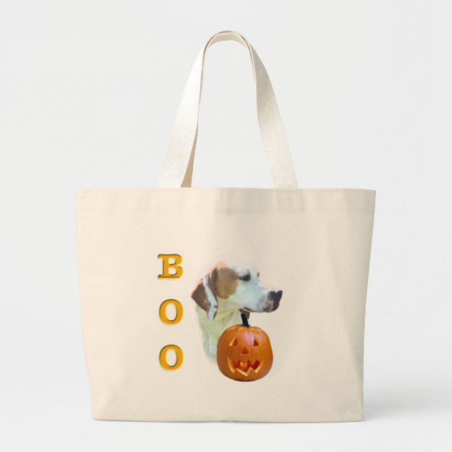 Pointer (Lemon Coated) Boo Large Tote Bag (Front)