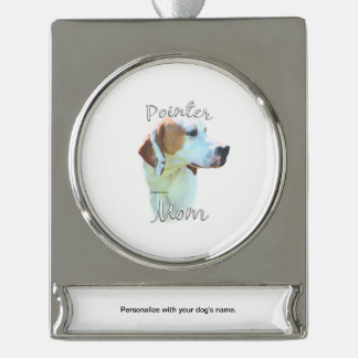 Pointer (lemon) Mum 2 Silver Plated Banner Ornament