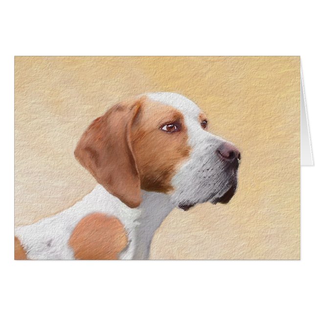Pointer Painting - Cute Original Dog Art (Front Horizontal)