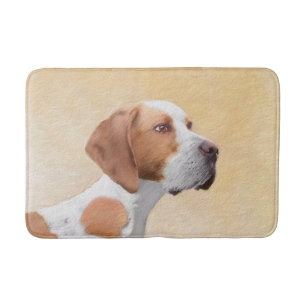 Pointer Painting - Cute Original Dog Art Bath Mat