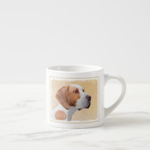 Pointer Painting - Cute Original Dog Art Espresso Cup