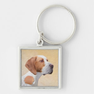 Pointer Painting - Cute Original Dog Art Key Ring