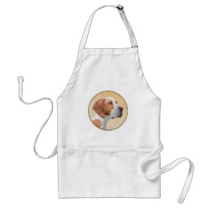 Pointer Painting - Cute Original Dog Art Standard Apron