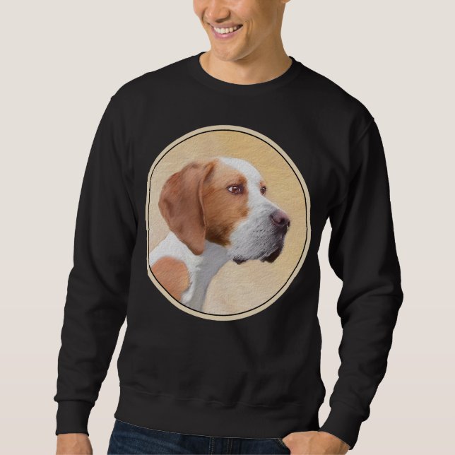 Pointer Painting - Cute Original Dog Art Sweatshirt (Front)