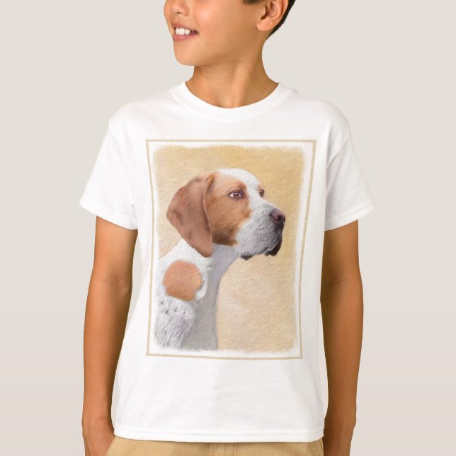 Pointer Painting - Cute Original Dog Art T-Shirt (Front)