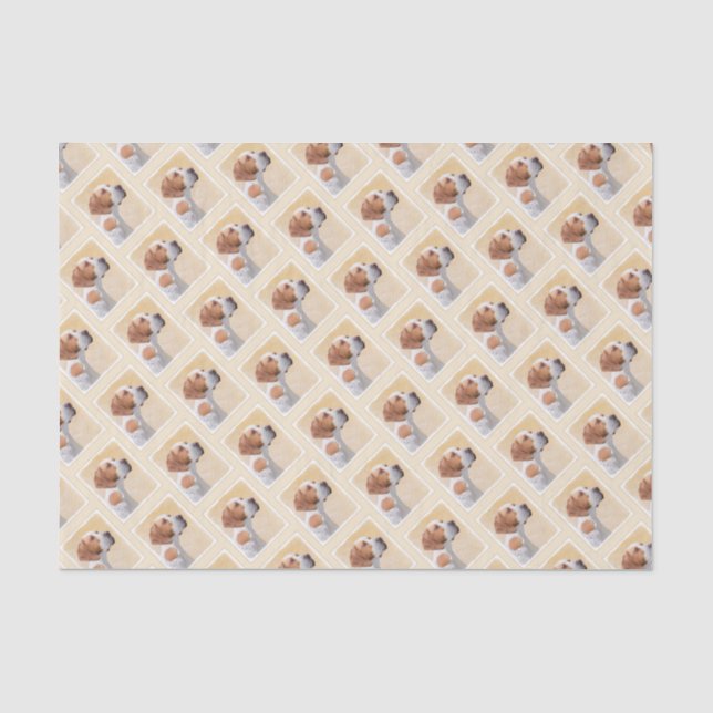 Pointer Painting - Cute Original Dog Art Tissue Paper (Front)