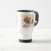 Pointer Painting - Cute Original Dog Art Travel Mug (Front Right)