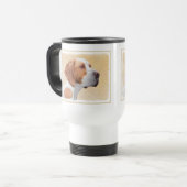 Pointer Painting - Cute Original Dog Art Travel Mug (Front Left)