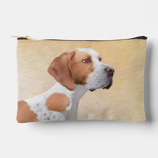 Pointer Painting English Cute Original Pet Dog Art Accessory Pouch (Front)