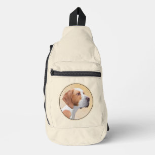 Pointer Painting English Cute Original Pet Dog Art Sling Bag