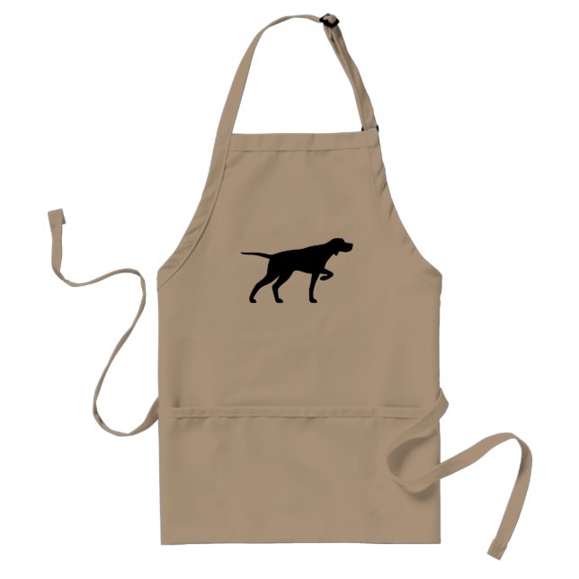 Pointer Silhouette Adult Apron (Front)