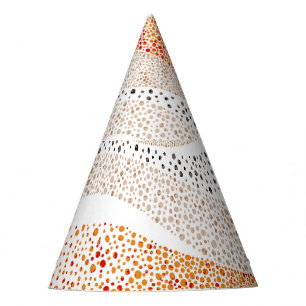Pointillism Wavy Polka: Cute Doodle Textile Party Hat