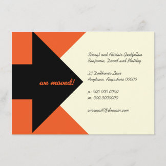 Pointing Arrow Moving Announcement and Invitation