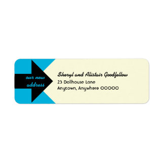 Pointing Arrow Moving Announcement Return Address