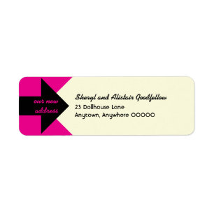 Pointing Arrow Moving Announcement Return Address
