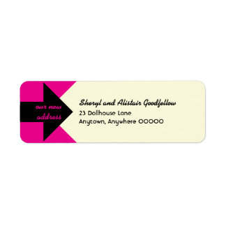 Pointing Arrow Moving Announcement Return Address