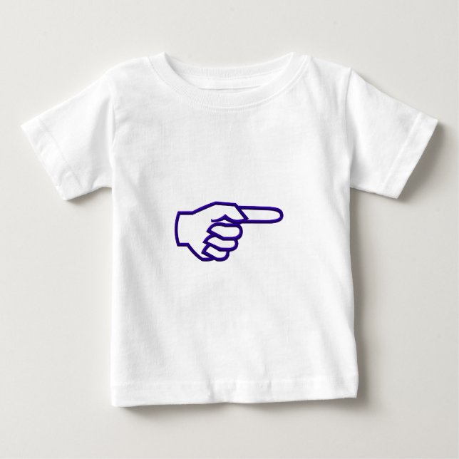 Pointing Finger Baby T-Shirt (Front)